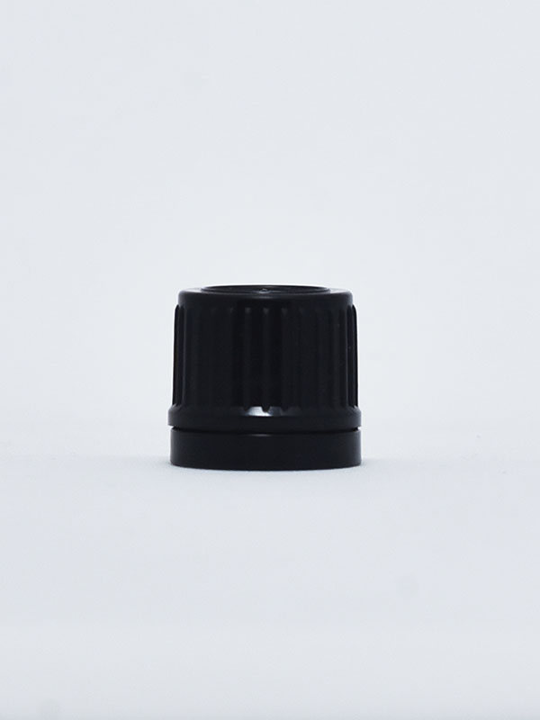 Black TamperEvident Euro Dropper Cap Type 1